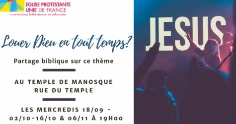Manosque : Partage autour d’un texte biblique
