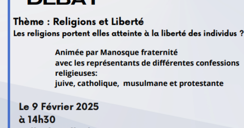 Conférence : « Religions et liberté: les religions portent-elles atteintes à la liberté des individus? »